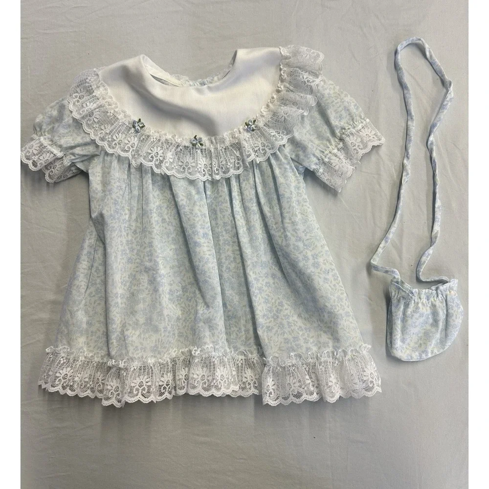 Vintage Cutest One Made In USA 18 Month Dress And Purse Combo VTG
